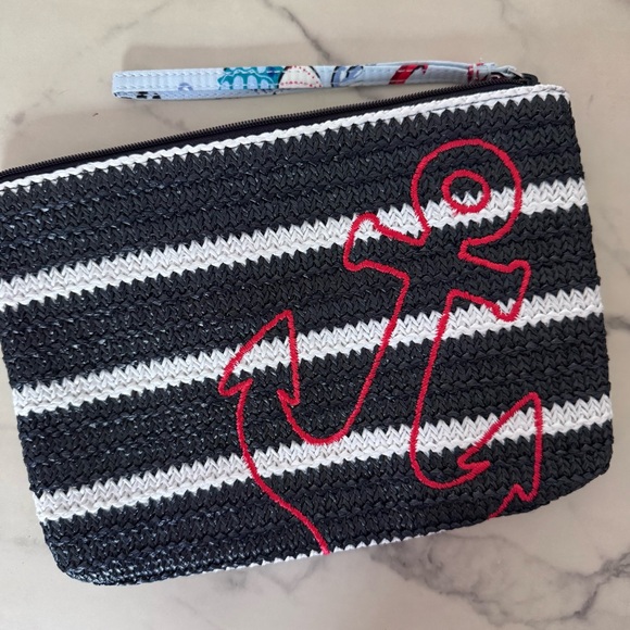 Vera Bradley Handbags - Vera Bradley Anchors Aweigh Straw Wristlet
